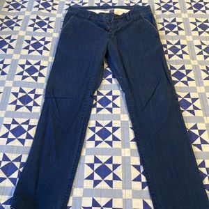 Dark blue dress pants, skinny